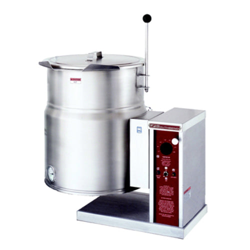 Crown Steam EC-12TW Electric 2/3 Jacket Countertop Tilting Kettle | 12 Gal. Capacity
