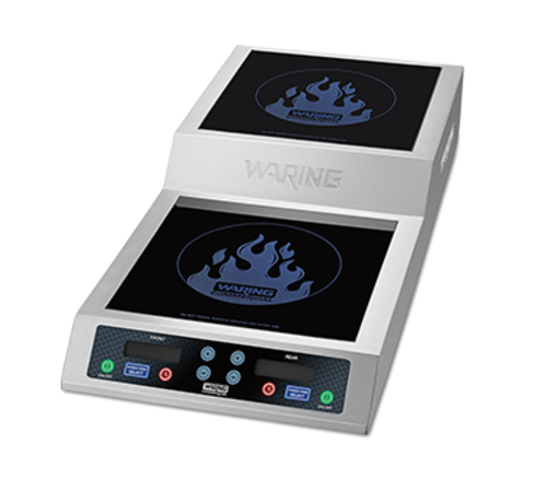 Waring WIH800 16" Electric Double Hob Induction Range | 208 Volt