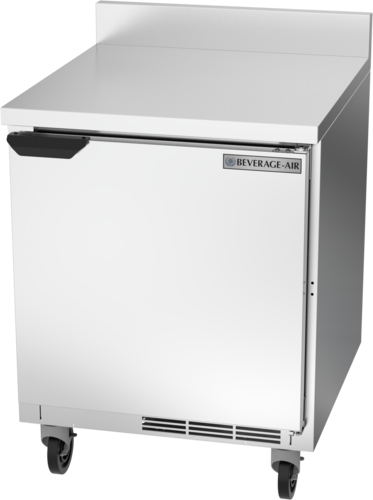 Beverage Air WTR27AHC-FIP 27" Worktop Refrigerator with 4" Foamed-In Backsplash | 6.13 Cu. Ft.