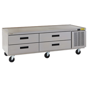 Delfield F2980CP 80" 4-Drawer Low-Profile Chef Base Refrigerator | 8-Pan Capacity