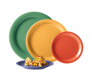 G.E.T. NP-10-DM Diamond Mardi Gras 10-1/2" Melamine Plate | Case of 12