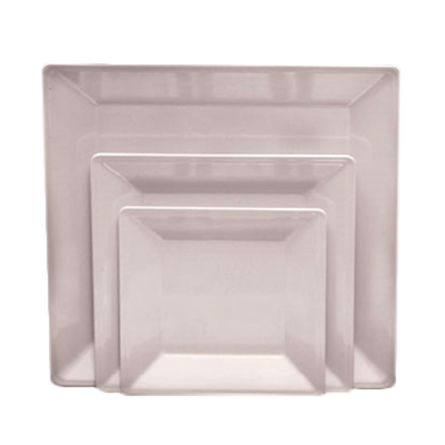 Thunder Group 8-1/8" Square Passion White Melamine Plate | Model No. PS3208W