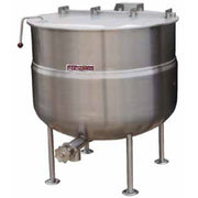 Crown Steam DL-150 Direct Steam 2/3 Jacket Stationary Steam Kettle | 150 Gal. Capacity