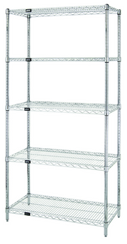 Quantum WR74-2442S-5 Shelving Unit, Wire