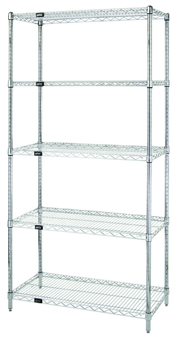 Quantum WR74-2442S-5 Shelving Unit, Wire