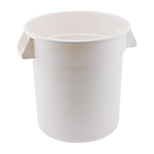 Winco PTC-10W 10 Gal. White Trash Can