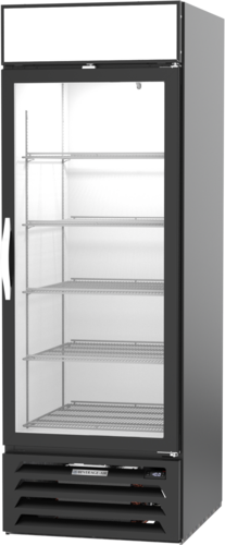 Beverage Air MMF23HC-1-B 27.25" 1 Glass Door Black Reach In Merchandiser Freezer | 23.32 Cu. Ft.