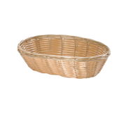 Tablecraft 2474 9" Oval Handwoven Bread Basket | Multiple Color Options