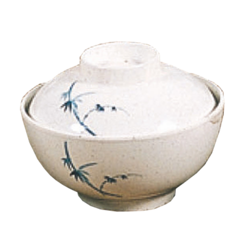 Thunder Group 3506BB 4 1/2" Special Bowl W/ Lid, Blue Bamboo 10 oz. | Case of 12