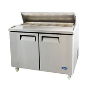 Atosa MSF8306GR 49" 2-Door Mega Top Sandwich Salad Prep Table | 13.4 Cu. Ft.