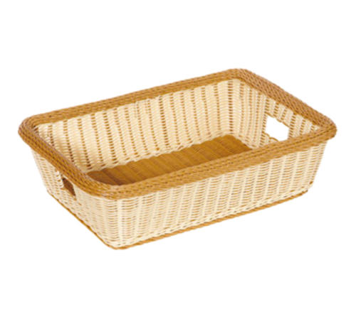 G.E.T. 22" x 15-1/2" Two-Tone Designer Polyweave Rectangular Basket | Model No. WB-1516-TT
