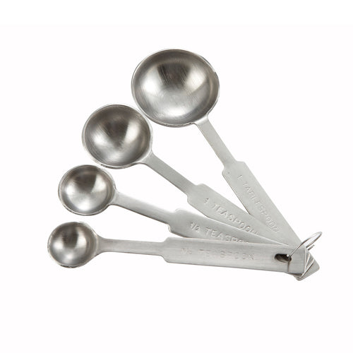 Winco MSPD-4X 4 pc. Heavy Gauge Measuring Spoon Set