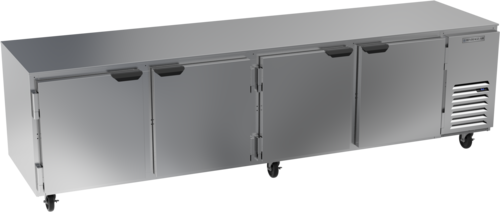 Beverage Air UCR119AHC 119" 4-Door Side Mount Undercounter Refrigerator | 40.12 Cu. Ft.