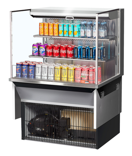 Turbo Air TOM-36L-UF-W(B)-3SI-N Refrigerated Display Case