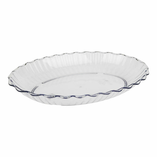 Cambro DP15 3.4 qt. Oval Scalloped Deli Platter | 11-5/16" x 15-3/4"