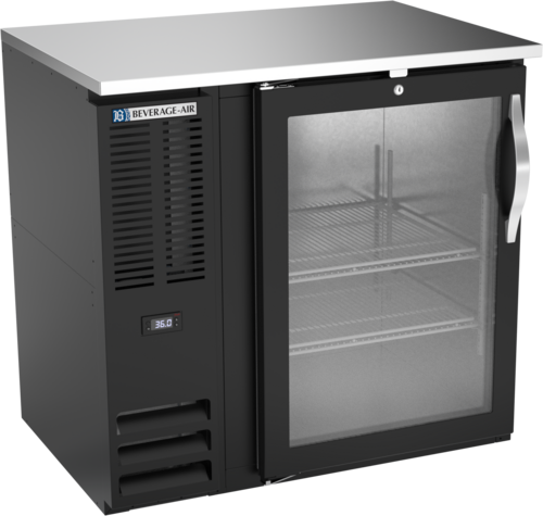 Beverage Air BBN36HC-G-B Back Bar Cooler