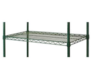 Focus FF1848G 48" x 18" Green Epoxy Wire Shelving