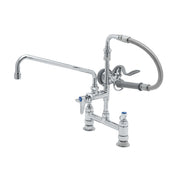 T&S Brass B-0178 8" Center Deck Mount Pre-Rinse Faucet w/ 12" Nozzle