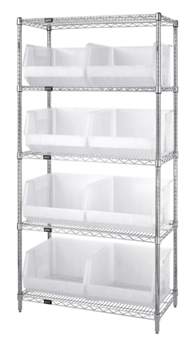 Quantum WR5-270CL Shelving Unit, Wire