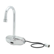 T&S Brass EC-3105 ChekPoint 4" Center Wall Mount Electronic Faucet w/Gooseneck Spout | HydroPowered