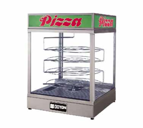Doyon DRPR4 Revolving 4-Shelf Countertop Heated Display Case | 120V