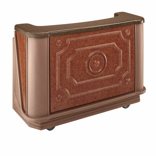 Cambro BAR650DSCP Cambar 67.5" Economy System Decorative Portable Bar w/ 80 lb. Ice Sink