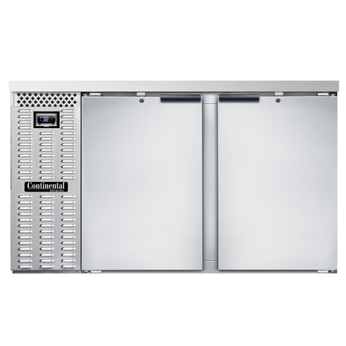 Continental BB59N 60" 2-Door Black Back Bar Cooler
