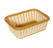 G.E.T. 15" x 11" Two-Tone Designer Polyweave Rectangular Basket | Model No. WB-1518-TT