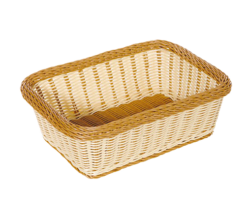 G.E.T. 15" x 11" Two-Tone Designer Polyweave Rectangular Basket | Model No. WB-1518-TT