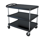 Metro MY2636-35 3 Shelf Plastic Utility Cart | 500 lb. Capacity