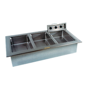 Delfield N8768ND 3-Pan Narrow Drop-In Hot Food Well | 3000 Watts