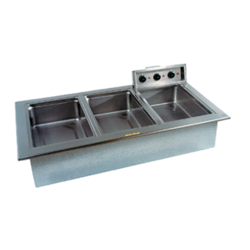 Delfield N8768ND 3-Pan Narrow Drop-In Hot Food Well | 3000 Watts