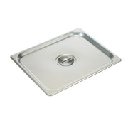Winco SPSCH Half Size Stainless Steel Steam Table Pan Cover w/ Handle