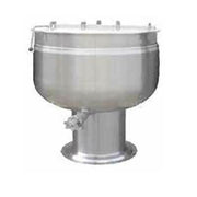 Crown Steam DP-80F Direct Steam Full Jacket Stationary Steam Kettle | 80 Gal. Capacity