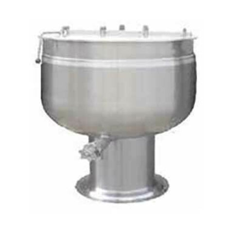Crown Steam DP-80F Direct Steam Full Jacket Stationary Steam Kettle | 80 Gal. Capacity
