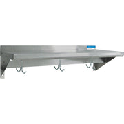 BK Resources BKWSE-1648-PR 48" Wall Mounted Pot Rack w/Shelf