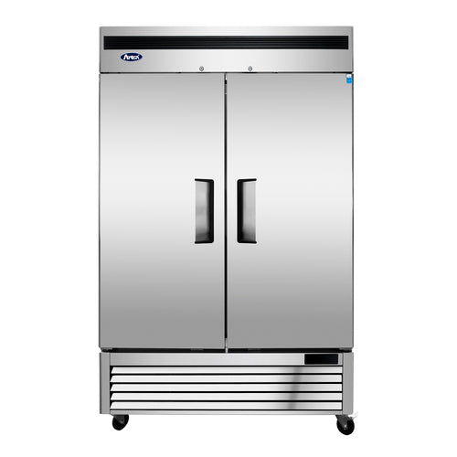 Atosa MBF8507GR 2-Solid Door Bottom Mount Reach-In Refrigerator | 43.8 Cu. Ft.