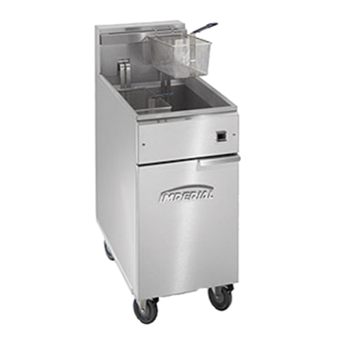 Imperial IFS-40-EU 40 Lbs. Electric Floor Model Full Pot Deep Fryer | 14 kW