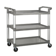 Winco UC-3019G 41" Plastic Bus Cart | 3 Shelf - 400 lb. Capacity