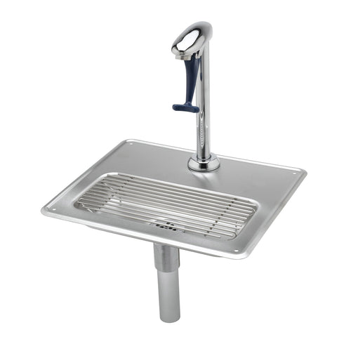 T&S Brass B-1230-12 Glass Filler Water Station w/ 12" Pedestal