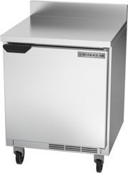 Beverage Air WTR27HC-FIP 27" Shallow Depth Worktop Refrigerator with 4" Foamed-In Backsplash | 5.25 Cu. Ft.