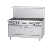 Garland U60-10RR 60" Gas Range w/ 10-Burners, & 2 Standard Ovens | 396,000 BTU