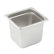 Winco SPJL-606 1/6 Size Stainless Steel Steam Table Pan | 6" Deep