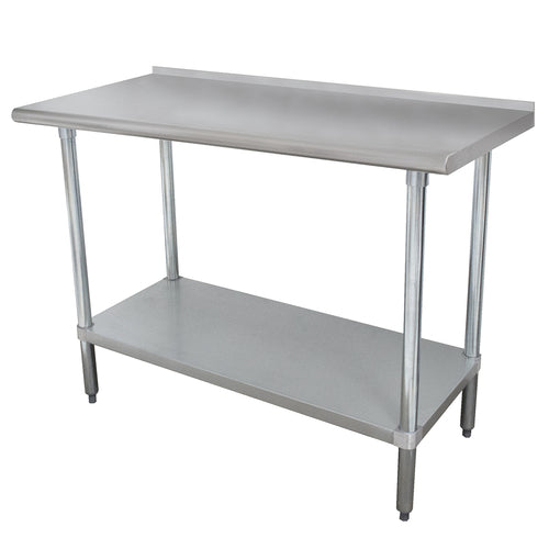 Advance Tabco SFLAG-244-X Stainless Steel Work Table w/ 1-½" Backsplash | 48" x 24"