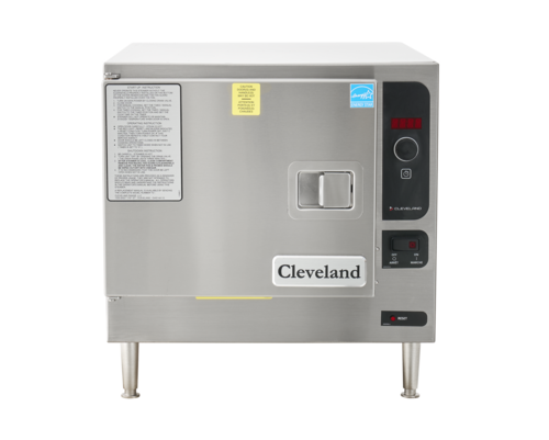 Cleveland SteamChef 22CET32082403EZTQS 22" Countertop Electric Boilerless Convection Steamer | 3 Pan Capacity