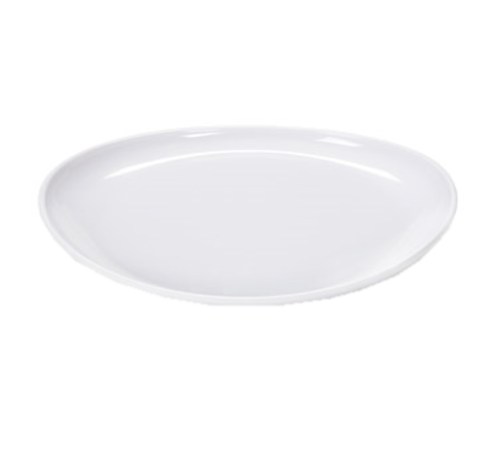 G.E.T. CS-6112-W Siciliano White 13-1/4 x 9-1/2" Oval Melamine Platter | Case of 12