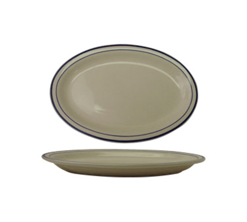 International Tableware DA-13 11-1/2" x 9-1/4" Platter | Case of 12