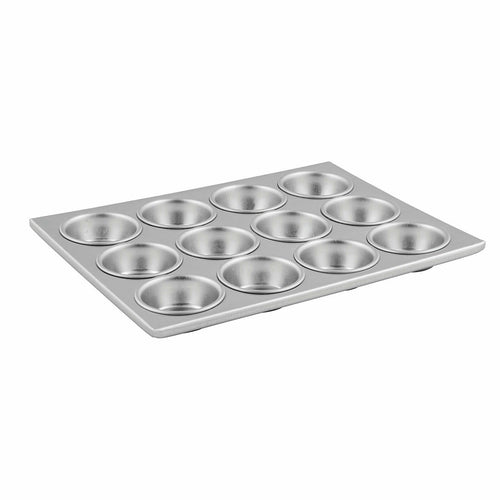 Winco AMF-12 12 Cup Aluminum Muffin Pan