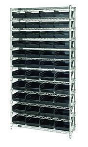 Quantum WR12-107CO Shelving Unit, Wire