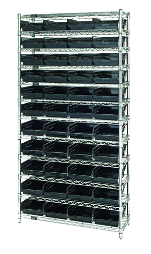 Quantum WR12-107CO Shelving Unit, Wire
